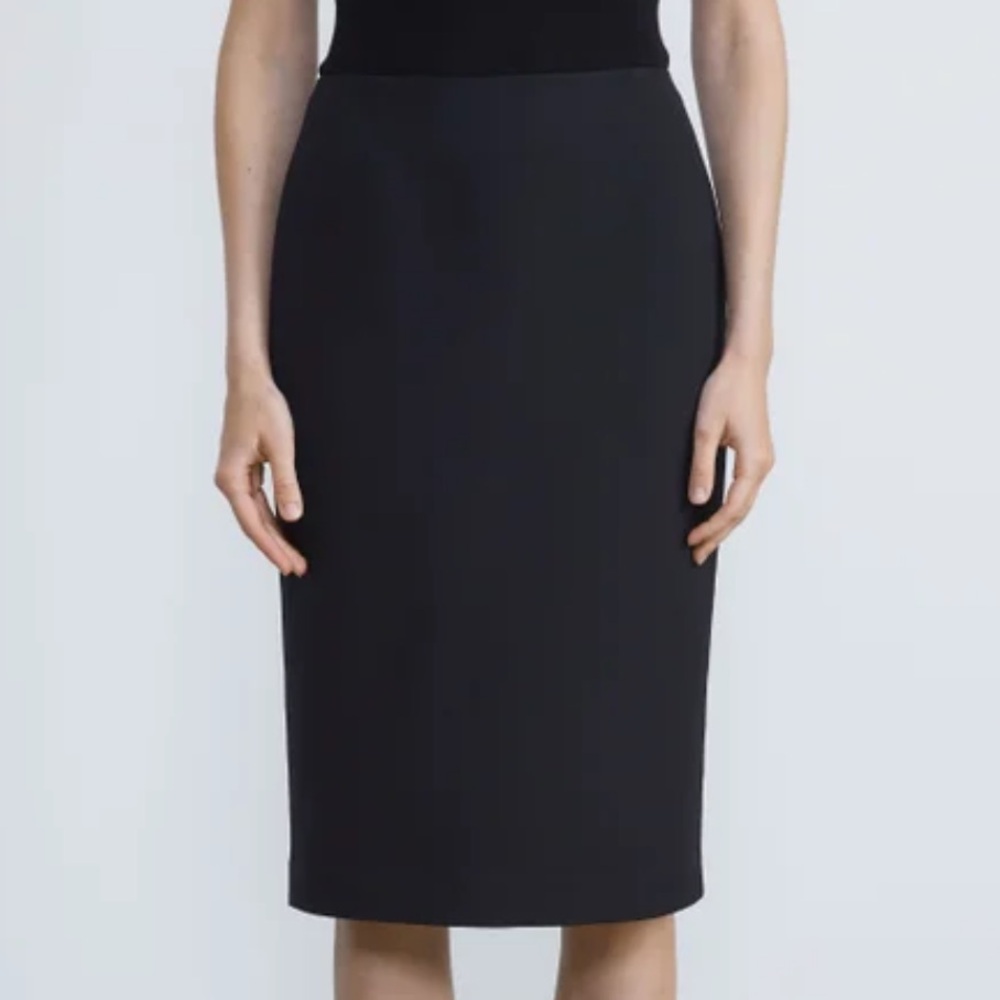 Lafayette 148 Wool-Silk Crepe Pencil Skirt Size 18
